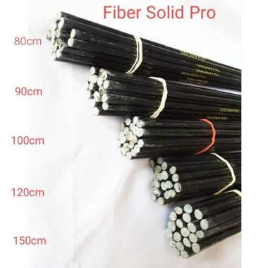 Fiber Solid Pro sambungan ujung joran blank rod 80 90 100 120 150 cm 120