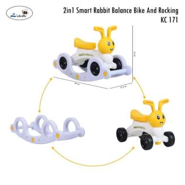 Sepeda Ayun Labeille Smart Sheep Balance Bike and Rocking 2in1 orange