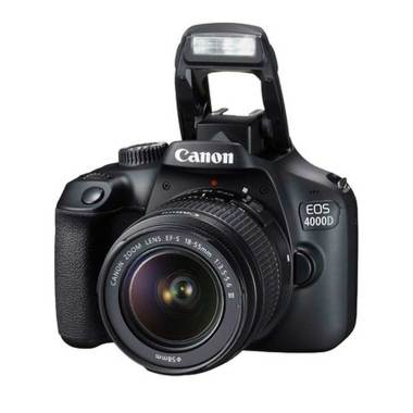 Canon IS II Kit 18-55mm EOS 4000D Kamera DSLR BLACK