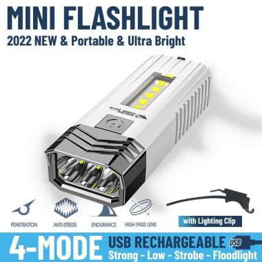 SMILING SHARK SD-0701 Rechargeable Flash Light Torch Power