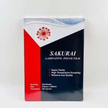 Plastik Mika Laminating Film Sakurai A4 216 mm x 306 mm 100 Micron