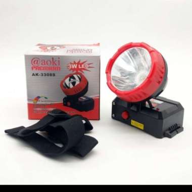 AOKI Senter Kepala 3watt ak 3308s