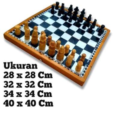 CATUR KAYU KASPAROV TERMURAH (CAESAR)/ PAPAN CATUR KAYU catur nomor 40