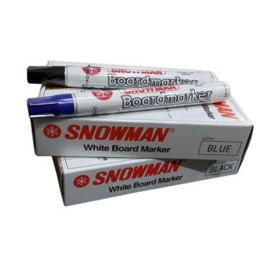 Spidol Whiteboard BG 12 Snowman Merah