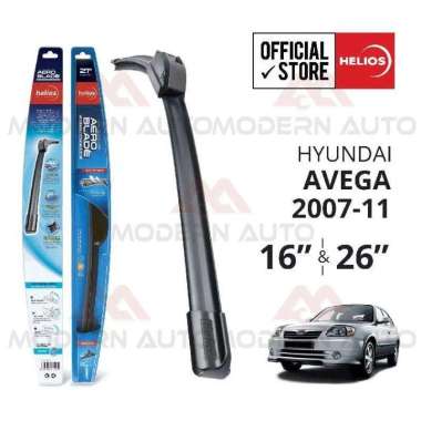 Wiper Frameless Hyundai Avega (2pcs) 2007 sd 2011 HELIOS Mobil
