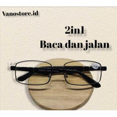 kacamata baca /plus lensa dua fungsi buat jalan dan baca +1.25