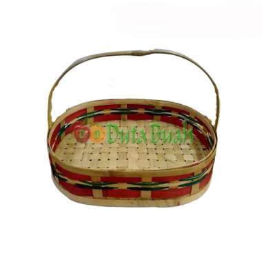 DUTA BUAH Keranjang Parcel Oval Warna Sedang (1 keranjang)