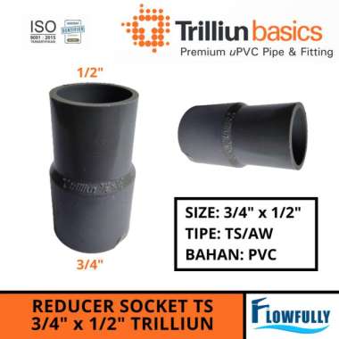 REDUCER SOCKET TS 3/4 x 1/2 IN TRILLIUN VLOK VERLOP OVER SOK REDUCING