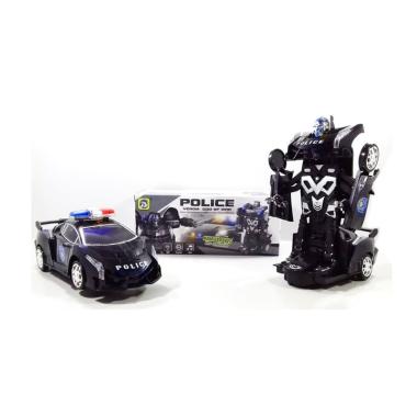 Yoyo S-8997 Police Car Venom God of War Transform Mobil Polisi Die Cast