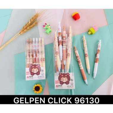 ODEMEI PULPEN GEL CLICK KARAKTER KARTUN ANEKA WARNA. MURAH GP96130