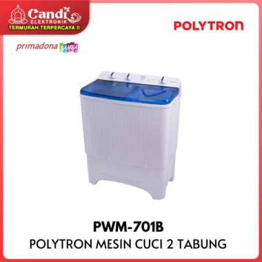 POLYTRON MESIN CUCI 2 TABUNG POLYTRON 7 KG PWM-701B
