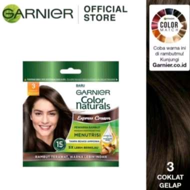 Garnier Colour Naturals Hair Colour Sachet Coklat Gelap