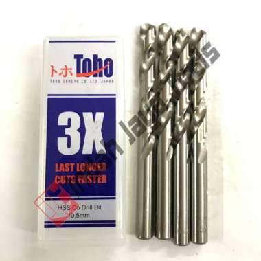 Mata Bor Besi 10.5 mm TOHO HSS Cobalt Stainless