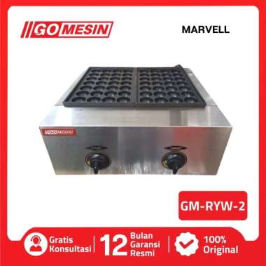 GOMESIN TAKOYAKI BAKER GM RYW 2 MESIN PEMBUAT TAKOYAKI GAS 56 LUBANG ORIGINAL GARANSI RESMI