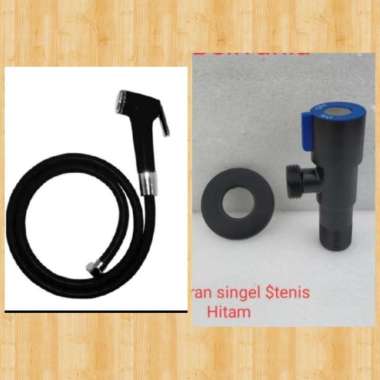 paket jet shower onda hitam dan stop kran hitam