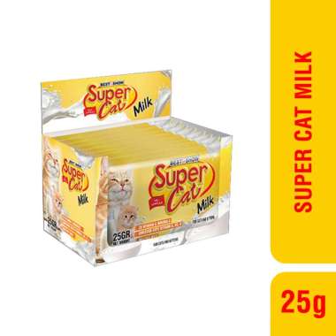 Best In Show Supercat Milk 25gr Susu Kucing ISI 12PCS