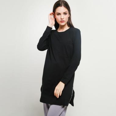 VM Gamis Polos Panjang Tunik Wanita XXXL hitam