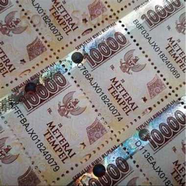 Meterai 10000 / Materai / Perangko / Prangko / Metrei Original