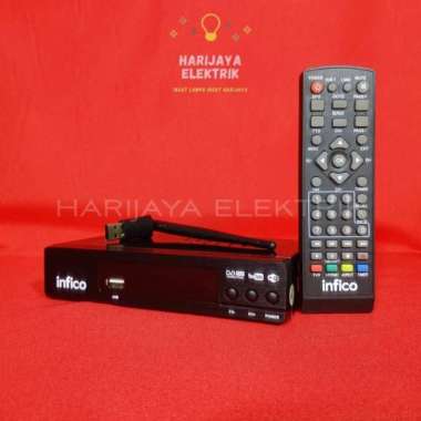 SET TOP BOX STB DIGITAL TV RECEIVER INFICO DVB T2 WIFI YOUTUBE FULL HD