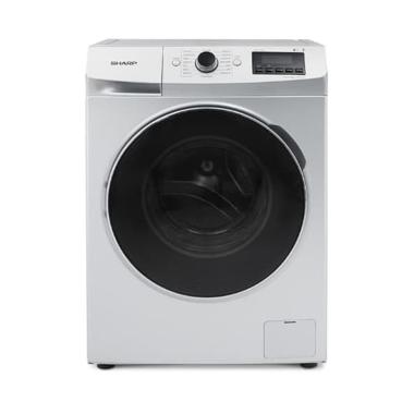 SHARP ES-FL1073W Mesin Cuci Front Load [7 kg] Unit Only silver Cirebon