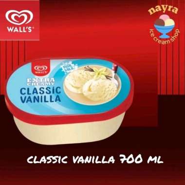 Promo Harga Walls Ice Cream Classic Vanilla 700 ml - Blibli