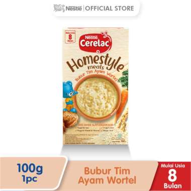 Nestle Cerelac Homestyle Bubur Tim Ayam Wortel Makanan Bayi 100 g