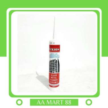 Lem Silicone Sealant Perekat Silikon Lem Karet black clear white fixio Hitam