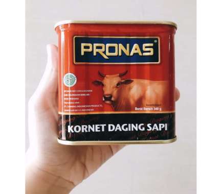 PRONAS Kornet Kaleng Daging Sapi 340g / Corned Beef Pronas 340 gram / Kornet Sapi Pronas Besar