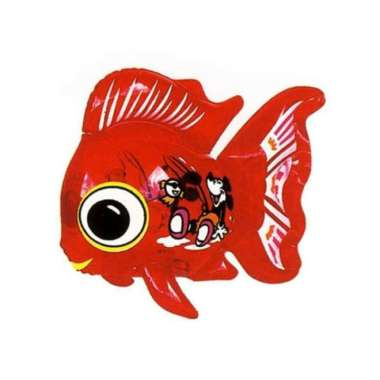 Dijual 2 BIJI Balon Tiup IKAN MAS termurah - Promo Mainan Balon IKAN MAS Tiup Anak - Mainan Edukasi 