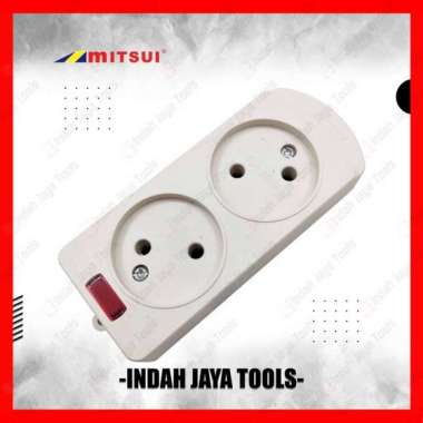 MITSUI MSC 082 Stop Kontak Gepeng Pipih 2 Lubang Colokan Listrik Lampu