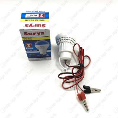 SURYA SDC 3W Lampu LED DC 12V 3 Watt Aki Bohlam Emergency