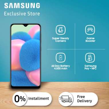Samsung Galaxy A30s Smartphone [64GB/4GB] BLACK
