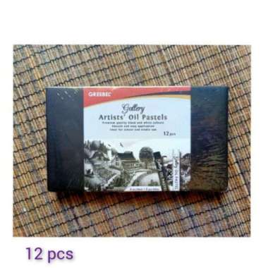 Krayon Oil Pastel Greebel Artist Hitam Putih Greebel Gallery Artist Black And White isi 12 Peralatan