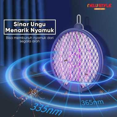 Raket Nyamuk Listrik B22 Pemukul Nyamuk Elektrik Lampu Mosquito Killer
