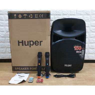 Speaker Aktif Portable Wireles Huper Gs 12 Huper Gs12 12 Inch