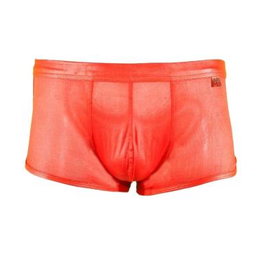 CelanaDalamPria ID Transparan Underwear Sexy Celana Boxer Pria [P2716/1 pcs] XL Merah