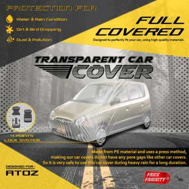 Body Cover Sarung Mobil Plastik HYUNDAI ATOZ Tebal Anti Air WATERPROOF