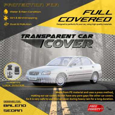 Body Cover Sarung Mobil Plastik BALENO SEDAN Tebal Anti Air WATERPROOF