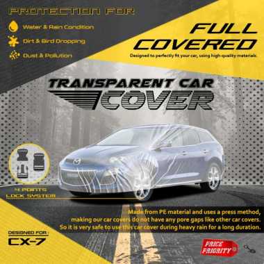 Body Cover Sarung Mobil Plastik MAZDA CX7 CX 7 Tebal Anti Air WATERPROOF