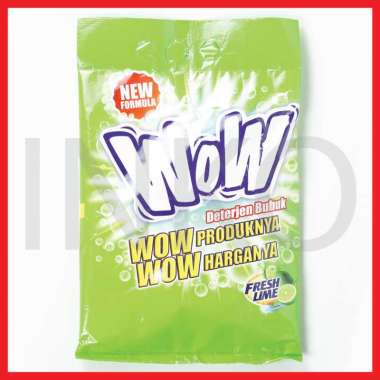 WOW PW 1000 DETERGENT BUBUK FRESH LIME 330GR Hijau -