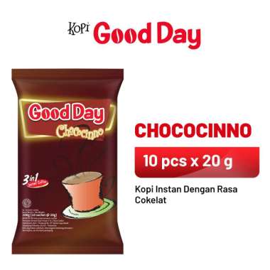 Promo Harga Good Day Instant Coffee 3 in 1 Chococinno per 10 sachet 20 gr - Blibli