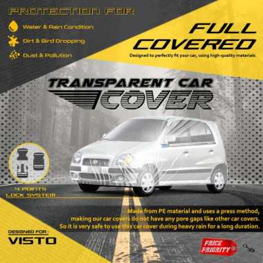 Body Cover Sarung Mobil Plastik KIA VISTO Tebal Anti Air WATERPROOF