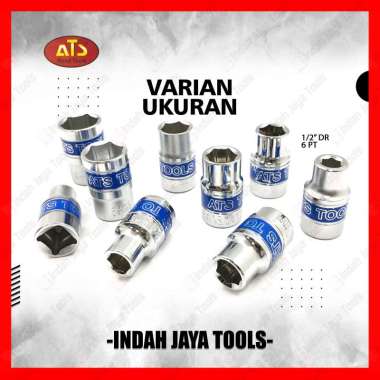 ATS Mata Sok 1/2 inch 6 PT 13 14 17 19 mm - Kunci Sock Shock Socket 19 MM