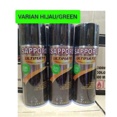 pilok pilox cat semprot sapporo ultimate 400ml varian hijau varian green ultra candy green majestic 