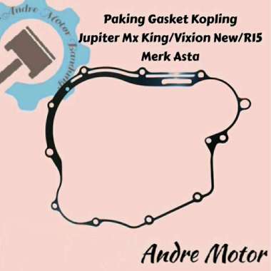 Paking Gasket Blok Kopling Vixion New/MX King/R15/Vixion Old Merk Asta Kualitas Ori
