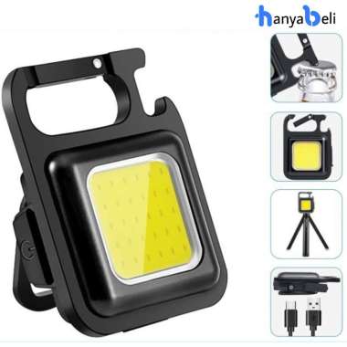 HanyaBeli Lampu Senter Mini Super Terang Flashlight LED Portable Cas USB Charger