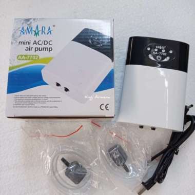OEM Amara Mini AC/DC AA 7702 2 Lubang Aerator USB Air Pump ACDC Emergency S