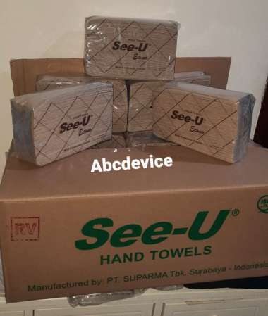 Tissue Tisu See-U See U Hand Towel Econo Brown Coklat 150 Sheet