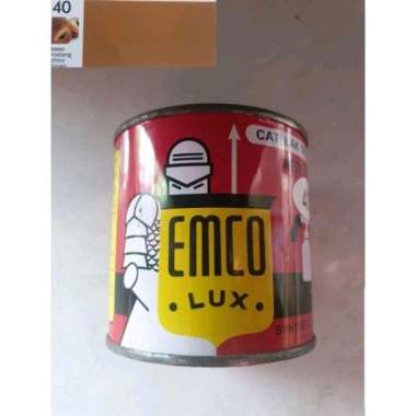 cat minyak kayu besi emco lux warna sawo matang 200 ml