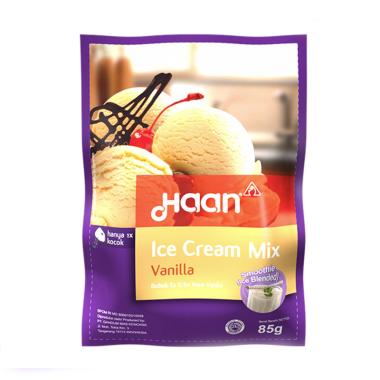 Haan Ice Cream Mix Bubuk Es Krim Vanilla [85g]